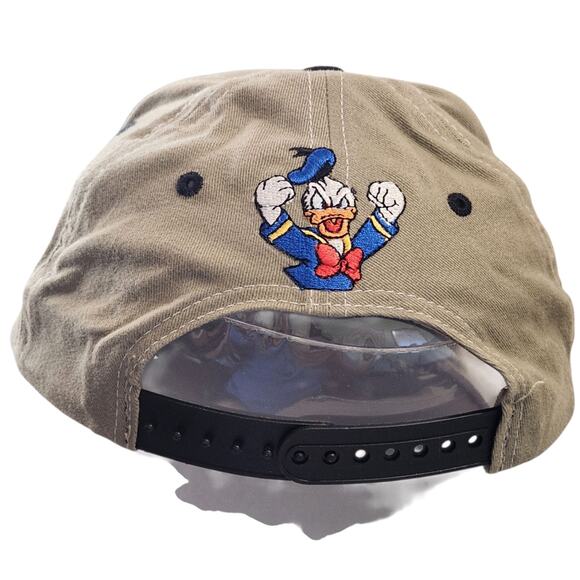 Mickey Inc Disney Donald Duck Snapback Hat Men's Adjustable Olive Black - Picture 4 of 5